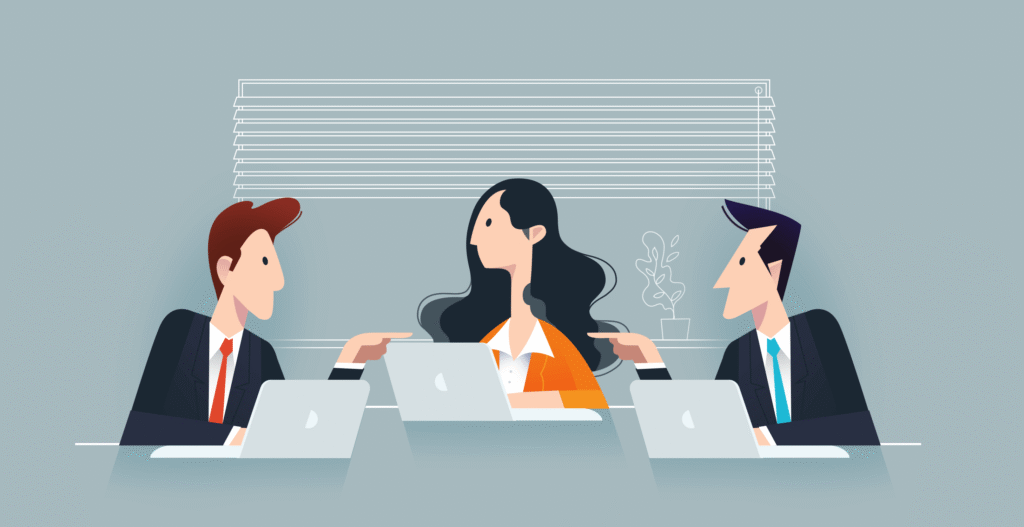 بيئة عمل مهنية تمثل تنوع المهن في سوق العمل